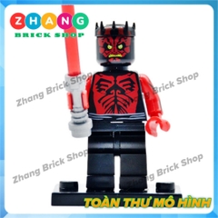 Xếp hình Star Wars Luke Skywalker - Ben Kenobi - Maul - Kao Darth Sidious - Anakin - C-3PO Lego Minifigures POGO PG8021