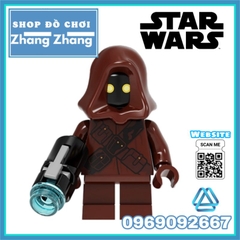 Đồ chơi xếp hình Star Wars gồm Storm Trooper - Imperial Crew Astromech Droid Tusken Raiden Jawa Minifigures POGO PG8288