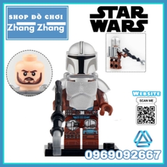 Xếp hình Mô hình Ahsoka  - Dark Trooper - Mandalorian - Moff - Boba Fett - Luke Skywalker - Jawa Lego Minifigures WM6121