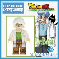 Xếp hình Dragon Ball Z Tiến Sĩ Dr Brief trong 7 viên ngọc rồng Lego Minifigures Kopf KF2028 KF8033