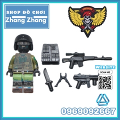 Xếp hình biệt đội đặc nhiệm Spetnazt phản ứng nhanh Swat Nga Lego Minifigures Decool 304 307
