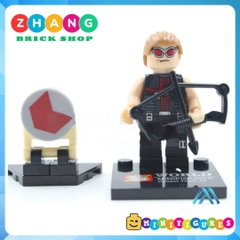 Xếp hình Hawkeye Galactus Robin Cyborg Jean Grey Deadpool Nova Marvel Siêu anh hùng Lego Minifigures Sy sy258