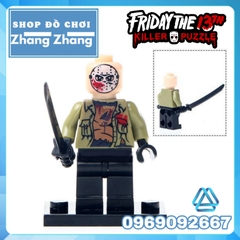 Xếp hình Jason Voorhees - Friday the 13th tên sát nhân Halloween Lego Minifigures WM302 WM6003