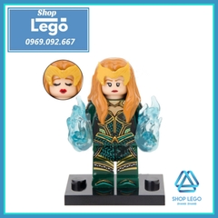 Xếp hình siêu anh hùng Superman - Wonder Woman - Batman - Aquaman - Mera - Flash - Cyborg Lego Minifigures Xinh X0312