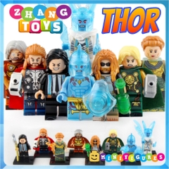 Xếp hình Thor và gia đình sấm sét mới nhất 2019 Lego Minifigures Xinh x0269