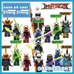 Đồ chơi Xếp hình Ninjago gồm ltron - Slash - Cole - Unagami - Jay- Kai- Flop- Lloyd Minifigures HJ104