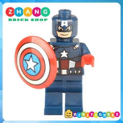 Đồ chơi Xếp hình Captain America gồm Hulk - Spider man - Thor Zod - Hawkeye - Iron man - Batman Minifigures Xinh 001 009