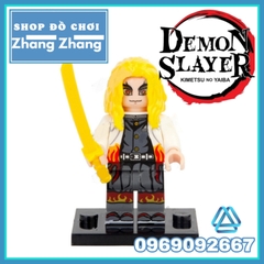 Xếp hình trò chơi Kimetsu No Yaiba / Demon Slayer với Nezuko Kamado và Tanjiro Kamado Lego Minifigures POGO PG8291