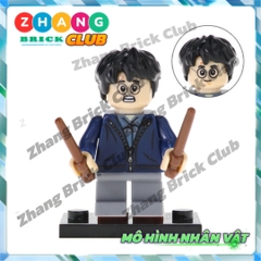 Xếp hình gồm Ron Weasley - Susan Bones - Harry Potter - Hermione Granger- Hagrid Lego Minifigures POGO PG8161