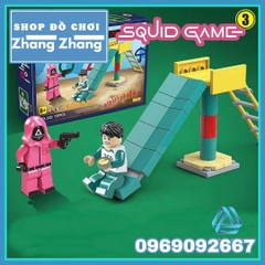 Đồ chơi xếp hình mô hình Trò chơi con mực Squid game Minifigures QG102