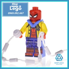 Xếp hình Spider Man Joker Harley Quinn Hawkeye UsAgent Drax Captain America Superman Red Lego Minifigures POGO PG8126