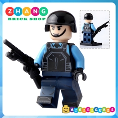 Đồ chơi Xếp hình lực lượng cảnh sát Hongkong Macao Police và phản ứng nhanh SWAT Minifigures POGO PG8062
