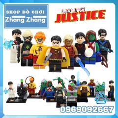 Xếp hình Nightwing Aqualad Artemis Miss Martian Superboy Kid Flash Red Robin Young Justice Lego Minifigures SY250