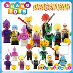 Xếp hình Dragon Ball🐉Songoku Vegeta Bardock Gohan Tien Perfect Cell Majin Buu Bulma Lego Minifigures Kopf KF6030