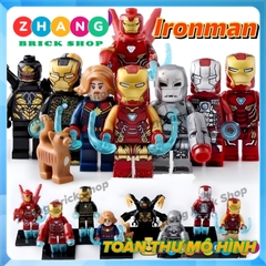 Đồ chơi Xếp hình người sắt Iron Man gồm Avengers MK50 MK85 MK1 MK41 MK5 - Captain Marvel - Outtrider Minifigures WM6055