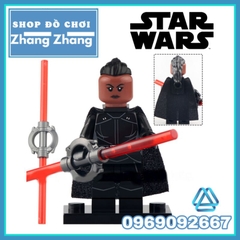 Đồ chơi xếp hình Star Wars Darth Maul Fifth Brother Reva Ben Kenobi Anakin Skywalker Vader Minifigures Koruit KT1059