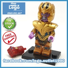 Xếp hình Thanos Endgame Găng tay vô cực ( Áo giáp + mũ giáp + găng vô cực) Infinity Stone Lego Minifigures Wm wm700