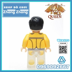 Đồ chơi xếp hình ngôi sao nhạc Rock Freddie Mecury ban nhạc Queen Minifigures Kopf KF196