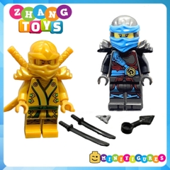 Đồ chơi xếp hình Ninjago Kai Nya Jay Cole Zane Lloyd tặng kèm Golder Ninja Minifigures KSZ716