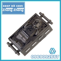 Đồ chơi xếp hình tủ đóng băng Han Solo Carbonite Frozen trong Star Wars Minifigures POGO PG831