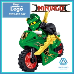 Xếp hình Ninjago nhân vật Zane - Kai - Jay - Cole Nya - Lloyd tặng kèm xe moto Lego Minifigures LeLe 31050