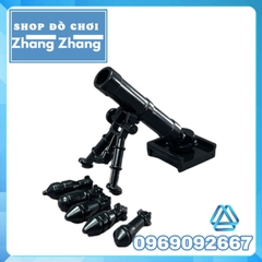 Xếp hình Súng cối M224 60 li tặng kèm 5 viên đạn các loại Lego minifigures Decool