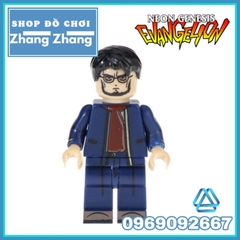 Đồ chơi xếp hình gồm Gendo - Shinji Ikari - Asuka Soryu - Rei Ayanami - Mari Makinami Mô hình Minifigures POGO PG8172