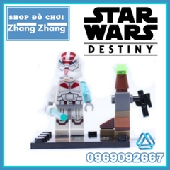 Xếp hình Star Wars Yoda - Clone Trooper - Captain Rex - Jek-14 - Obi Wan - Han Solo Lego Minifigures SY195