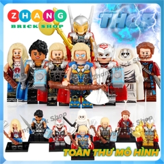 Đồ chơi xếp hình thần sấm Thor love and thunder Valkyrie Jane Foster God-Butcher Beta Ray Bill Minifigures WM6146