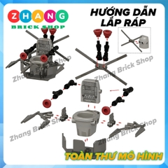 Đồ chơi mô hình nhân vật Skibidi Toilet Glitch Plungerman K2186 KDL826