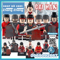 Đồ chơi xếp hình Hán Sở tranh hùng - Lưu Bang đại chiến Hạng Vũ Minifigures Koruit KT1092