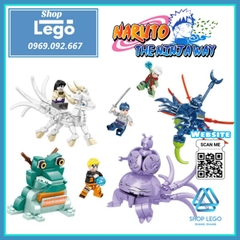 Xếp hình linh thú Gamahiro - Shichibi-Chomei - Gobi-Kokuo - Rokubi-Raijuu trong Naruto Lego Minifigures PRCK 69617