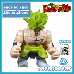 Xếp hình Broly siêu sayza Hủy diệt Dragon Ball Z trong 7 viên ngọc rồng Bigfigures Lego Minifigures Kopf Kf6073 Kf747