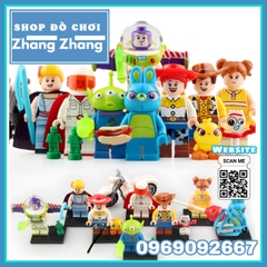 Xếp hình Toys Story Buzz Lightyear Woody Jessie Alien Bunny Bo Peep Gabby Duke Caboom Lego Minifigures Wm6060