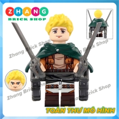 Đồ chơi xếp hình Attack on Titan Police Regiment Scout Legion Training Cops Zhang Brick Shop Minifigures WM6166
