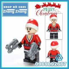 Xếp hình Giáng sinh Batgirl - Black Panther Cyclops Falcon Red Robin Flash Marry Christmas Lego Minifigures POGO PG8189