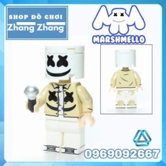 Xếp hình huyền thoại âm nhạc DJ Marshmello Lego Minifigures Kopf KF6089