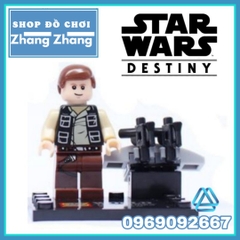Xếp hình Star Wars Yoda - Clone Trooper - Captain Rex - Jek-14 - Obi Wan - Han Solo Lego Minifigures SY195