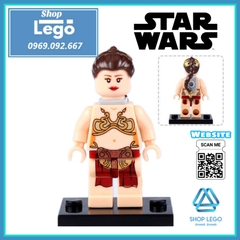 Xếp hình Star Wars Skywalker - Jinn - Leia Ahsoka - Savage - Protocol Droid - Windu - Padme Lego Minifigures Pogo PG8028