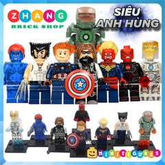 Xếp hình Dị nhân X-Men Mystique - Ironman - Captain Marvel - Winter Soldier - Wolverine Lego Minifigures Xinh X0109