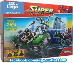 Lego xếp hình người nhện spiderman Xe zeep