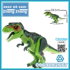 [28 cm] Xếp hình khủng long Dragon Dinosaur Smaug trong công viên khủng long Jurassic Park Lego Minifigures Kopf KF802