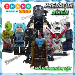 Đồ chơi xếp hình Predator - Hatsumi Miku - Hesman Alien - Jason Voorhees - Yondu Drax Minifigures POGO PG8102