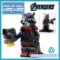 Xếp hình Avengers End Game Captain Marvel Spider-Man Pepper Thor Thanos America Rocket Racoon Lego Minifigures WM6061