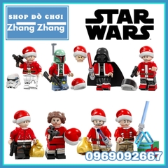 Xếp hình Star Wars Stormtrooper Darth Vader - Rebel Trooper Han Solo Leia Lego Minifigures Luke Skywalker POGO PG8200