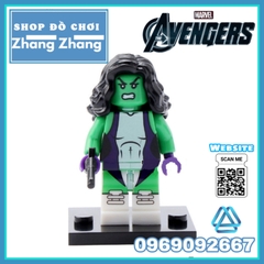 Xếp hình Avengers Civil War Falcon - Winter Soldier - She Hulk - Black Panther - War Machine Lego Minifigures Xinh x0114