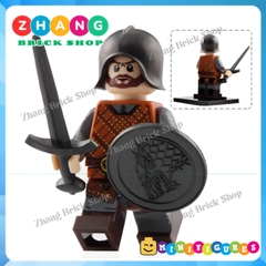 Đồ chơi xếp hình Game of Thrones gồm Eddard Stark - Jory Cassel - Hallis Mollen mô hình Minifigures XP042 047