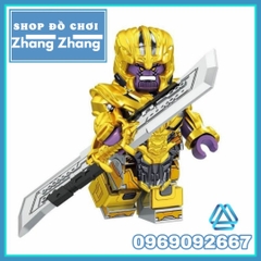 Xếp hình Thanos trong Avengers Endgame tặng song đao và mũ giáp đầy đủ Lego Minifigures V005