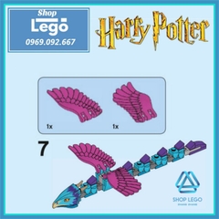 Xếp hình Xà xanh huyền thoại Occamy trong Harry Potter và Fantastic Beasts Lego Minifigures Lele L155