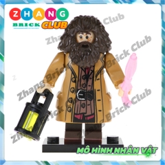 Xếp hình gồm Ron Weasley - Susan Bones - Harry Potter - Hermione Granger- Hagrid Lego Minifigures POGO PG8161